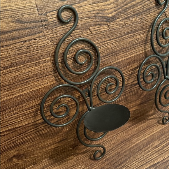 Elegant Metal Wall Sconce Set - Picture 2 of 5